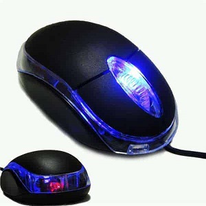 Brown Box Wired Mouse LED Optical