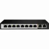 Dlink DGS-F1010P-E 250M 10-Port 1000Mbps Switch with 8 PoE Ports and 2 Uplink Ports
