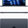 Macbook Air - M2 chip 8 core CPU - 10 core GPU, 8GB RAM, 512GB SSD, MacOS Monterey 12, 15.3”, Starlight, Touch ID, Backlit keyboard