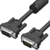 Vention 8M Vga(3+6) Male To Male Cable With Ferrite Cores -Black