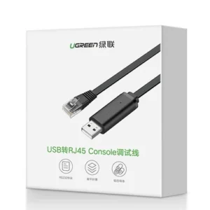Ugreen CM204 USB-A to RJ45 Console Cable 1.5m (Black) 