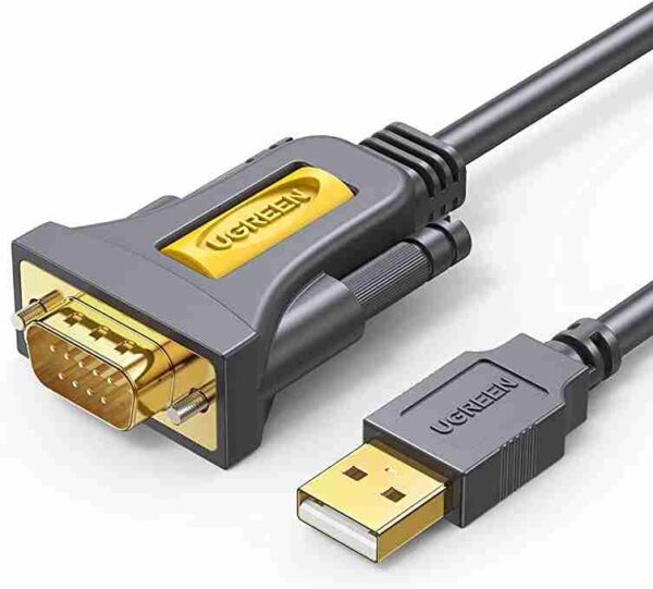 Ugreen 1.5m USB-A 2.0 to DB9 RS-232 Male Adapter Cable- CR104