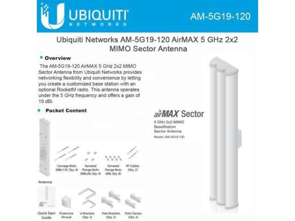 Ubiquiti airMAX AM-5G19-120 Sector Antenna,