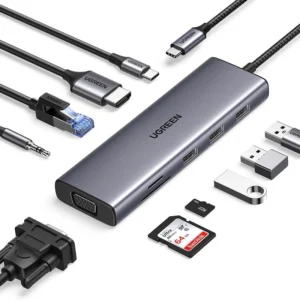 Ugreen CM498 10-in-1 USB-C Multifunction Adapter