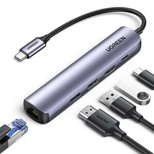 Rapoo Type C XD100C 5 in 1 Adapter With 4K HDMI, 3 USB 3.0 Ports, Type C Charging